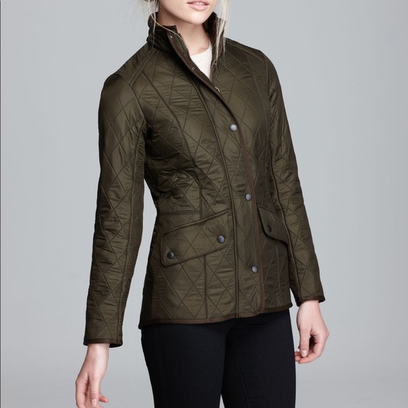 Barbour Calvary Polarquilt Jacket Olive 